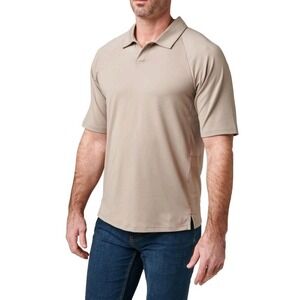 511 Tactical Elite Vent Polo Shirt Mens XL Badland Tan Beige Stretch SS NWT $50